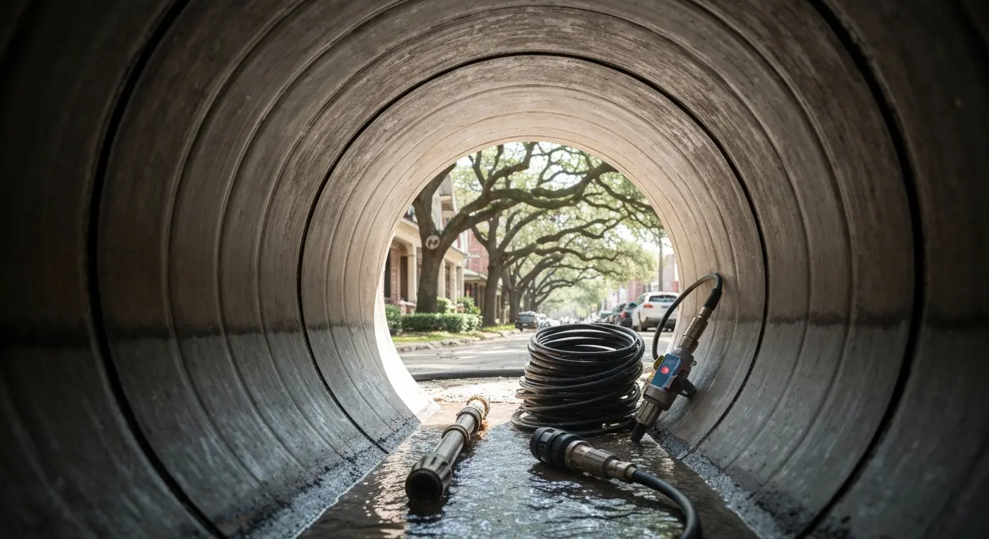 Sewer line service