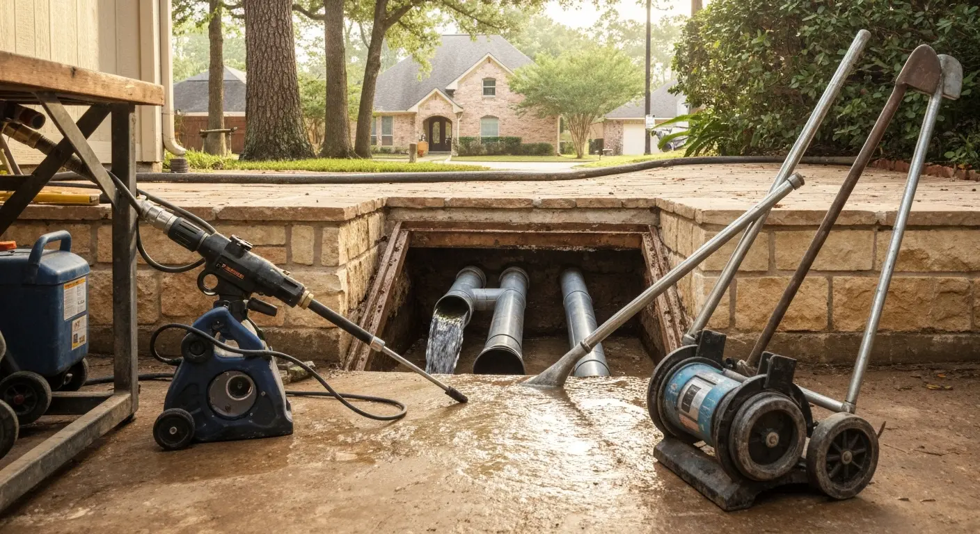 Drain cleaning service in Memorial TX
