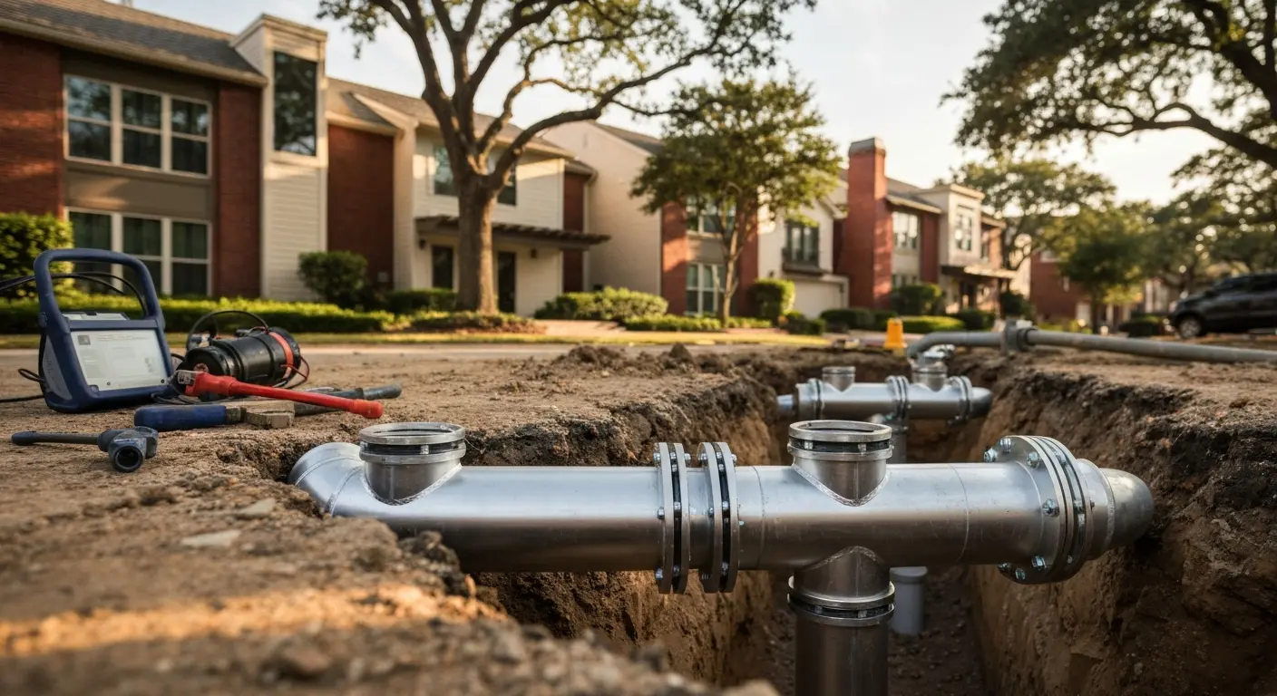 Sewer repair near Katy Trail area