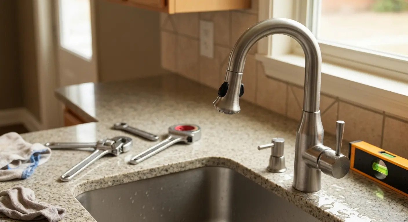 Faucet installation