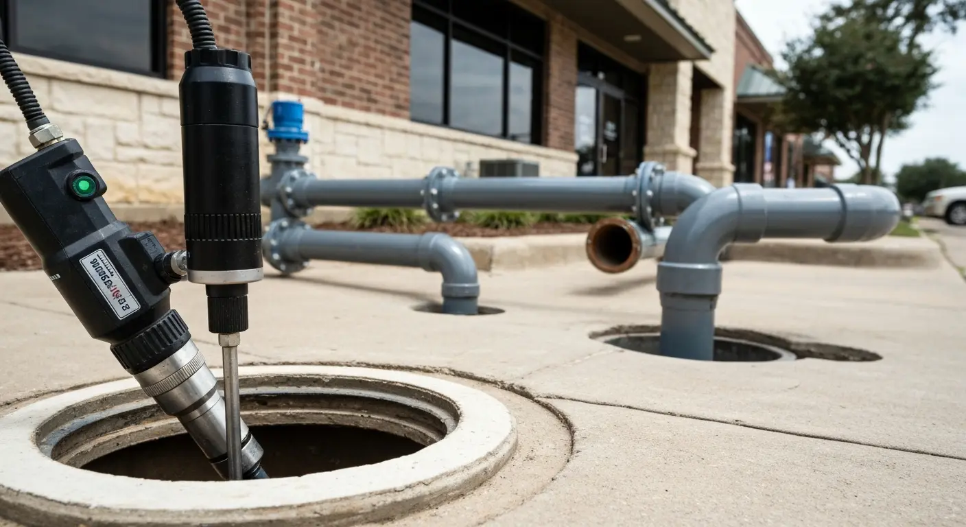 Commercial drain inspection service in Friendswood