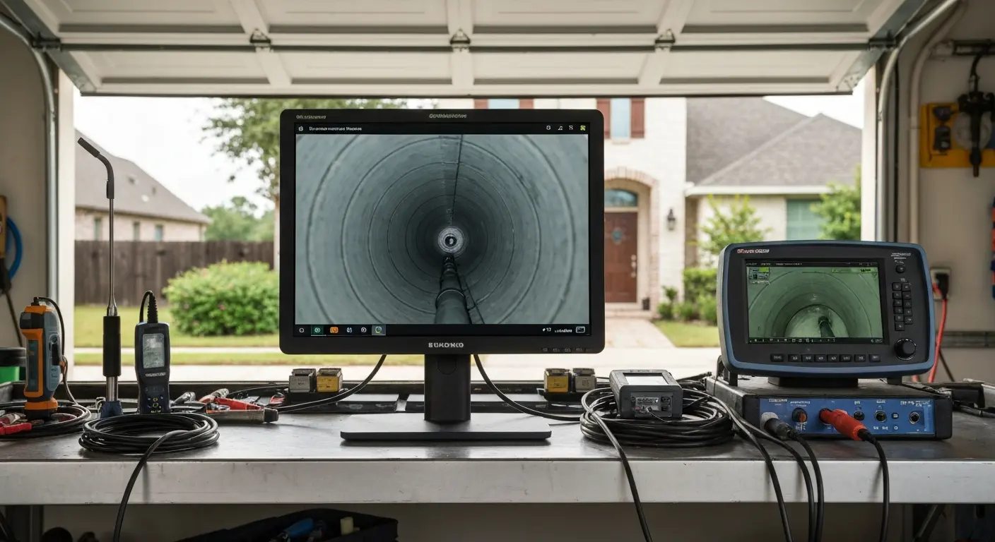 Video pipe inspection in Friendswood