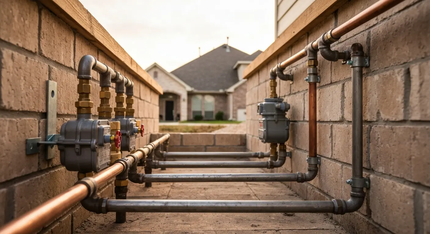 Gas line relocation project