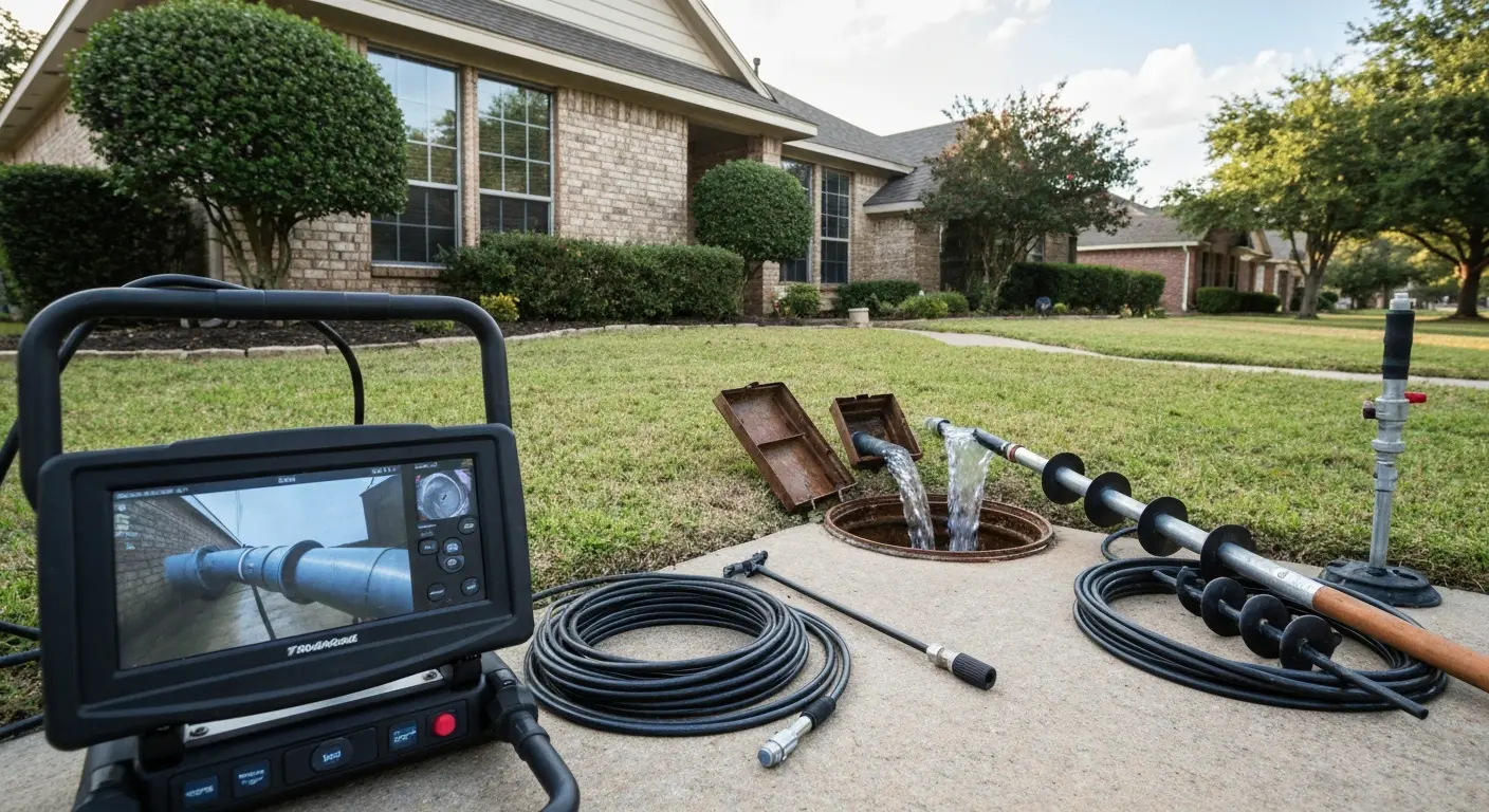 Main line drain cleaning