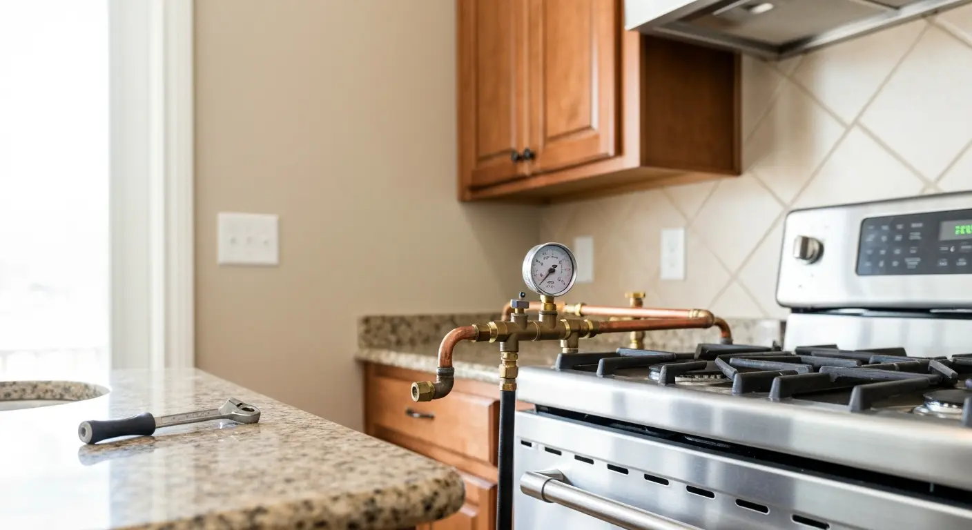 Gas line installation