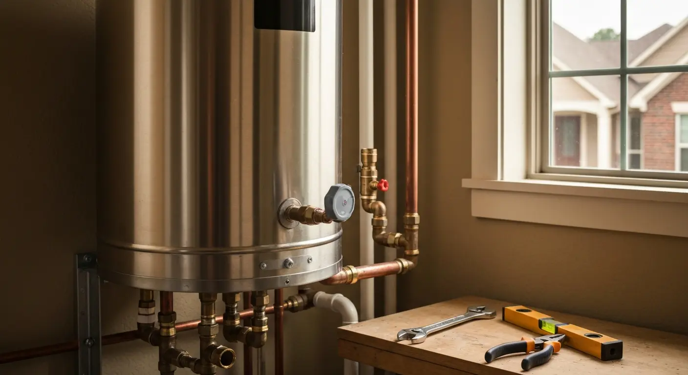 Water heater installation in Medical Center