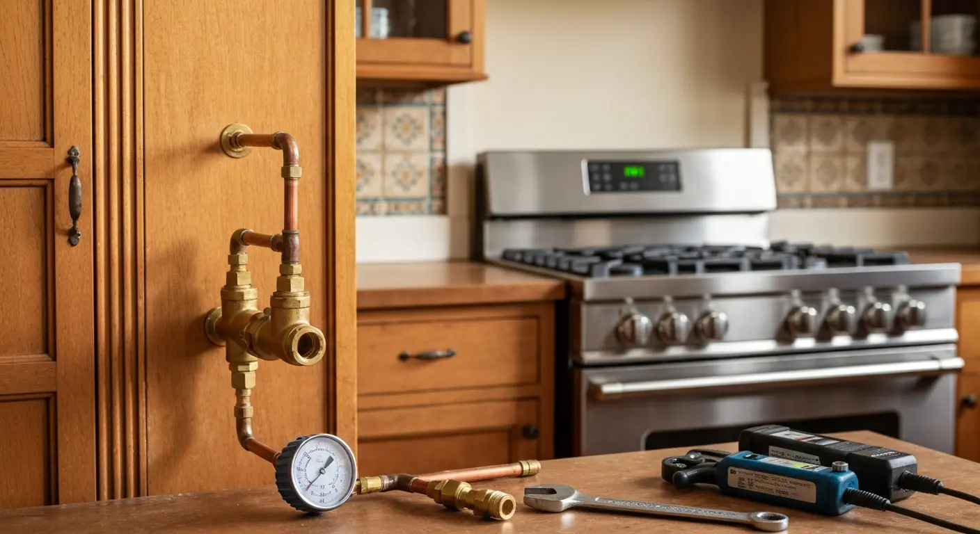 Gas line repair