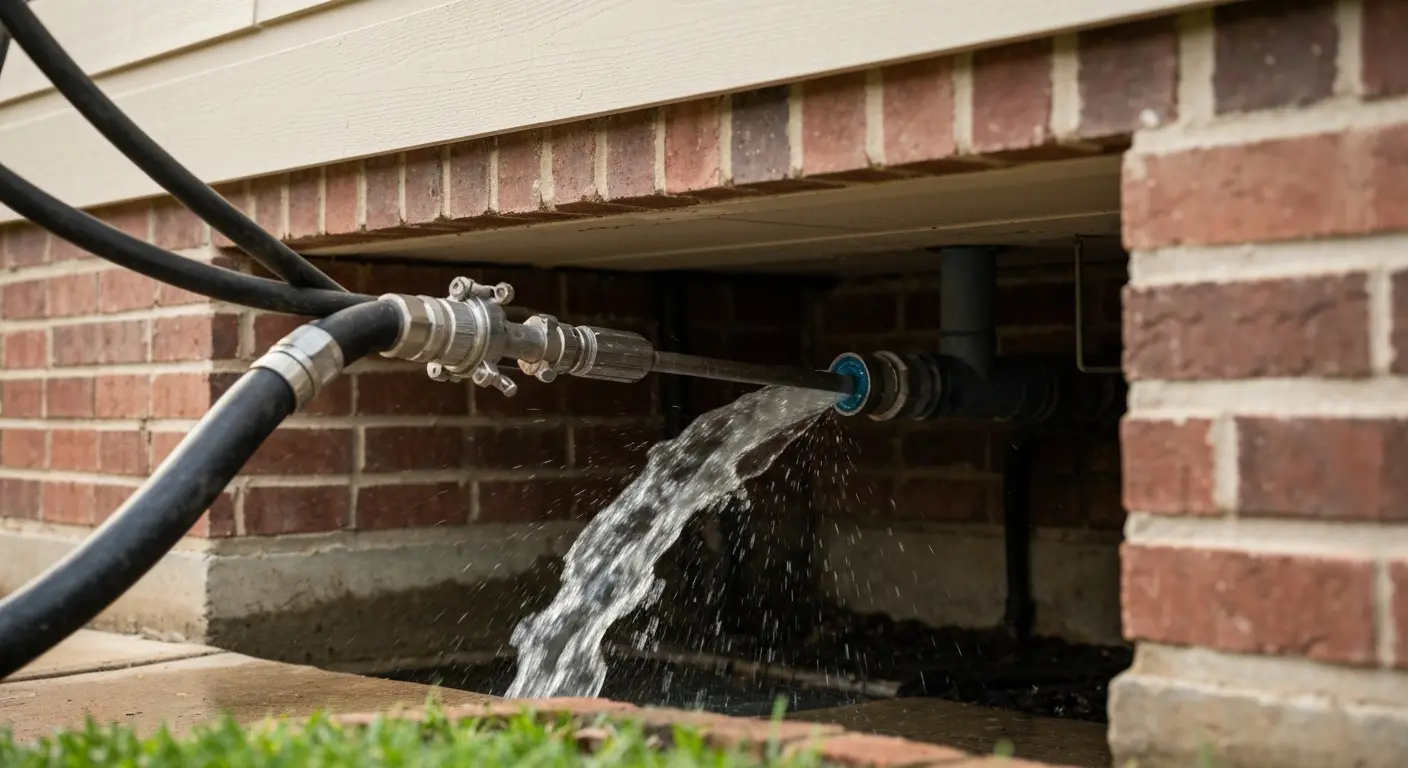 Professional drain cleaning service