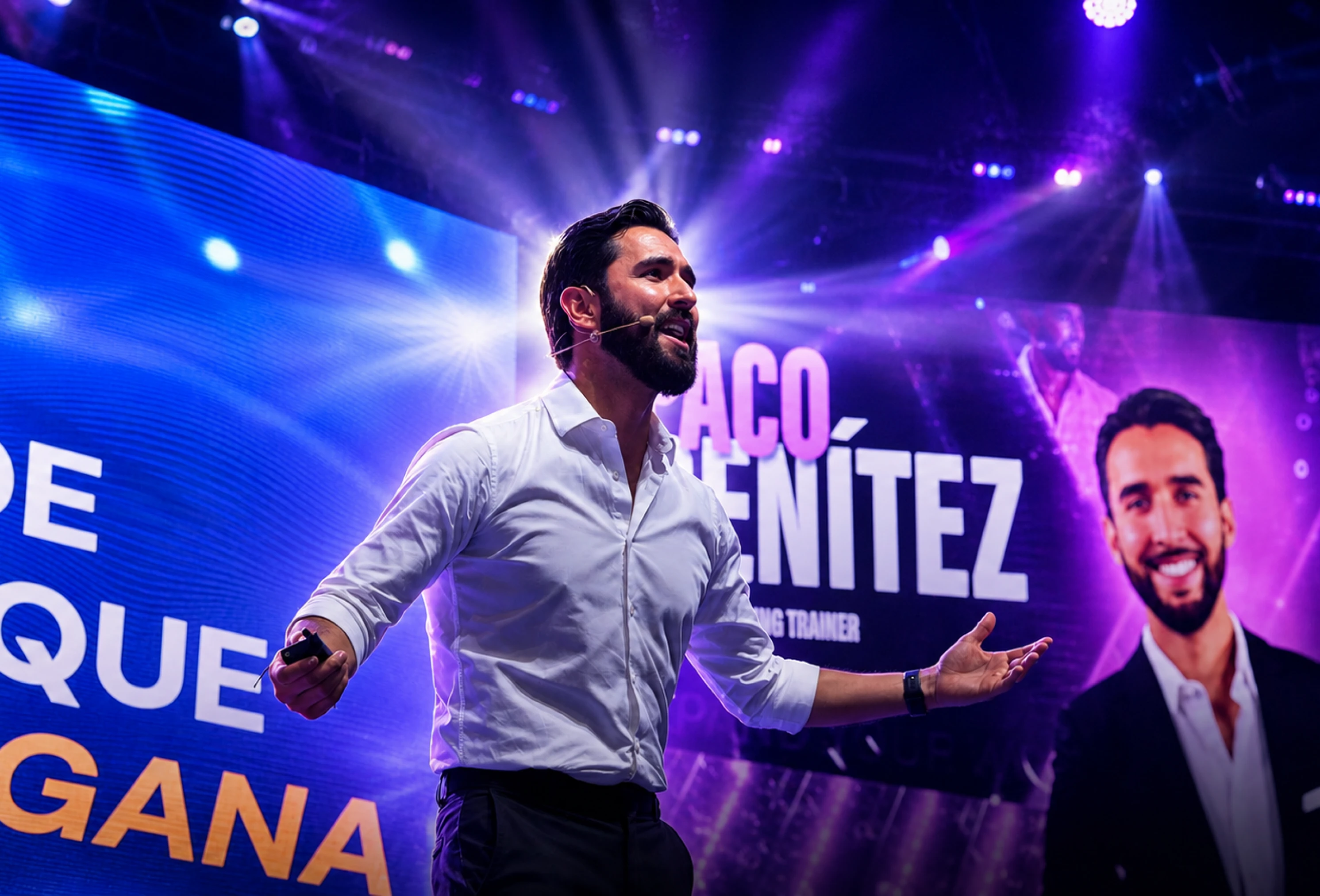 Paco Benítez en el escenario