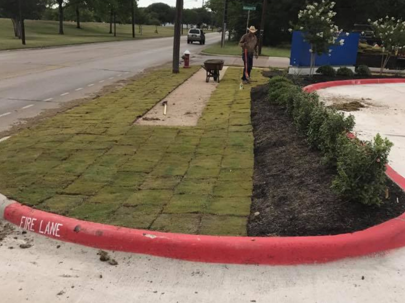 Flowerbed Construction in Bryan & College Station