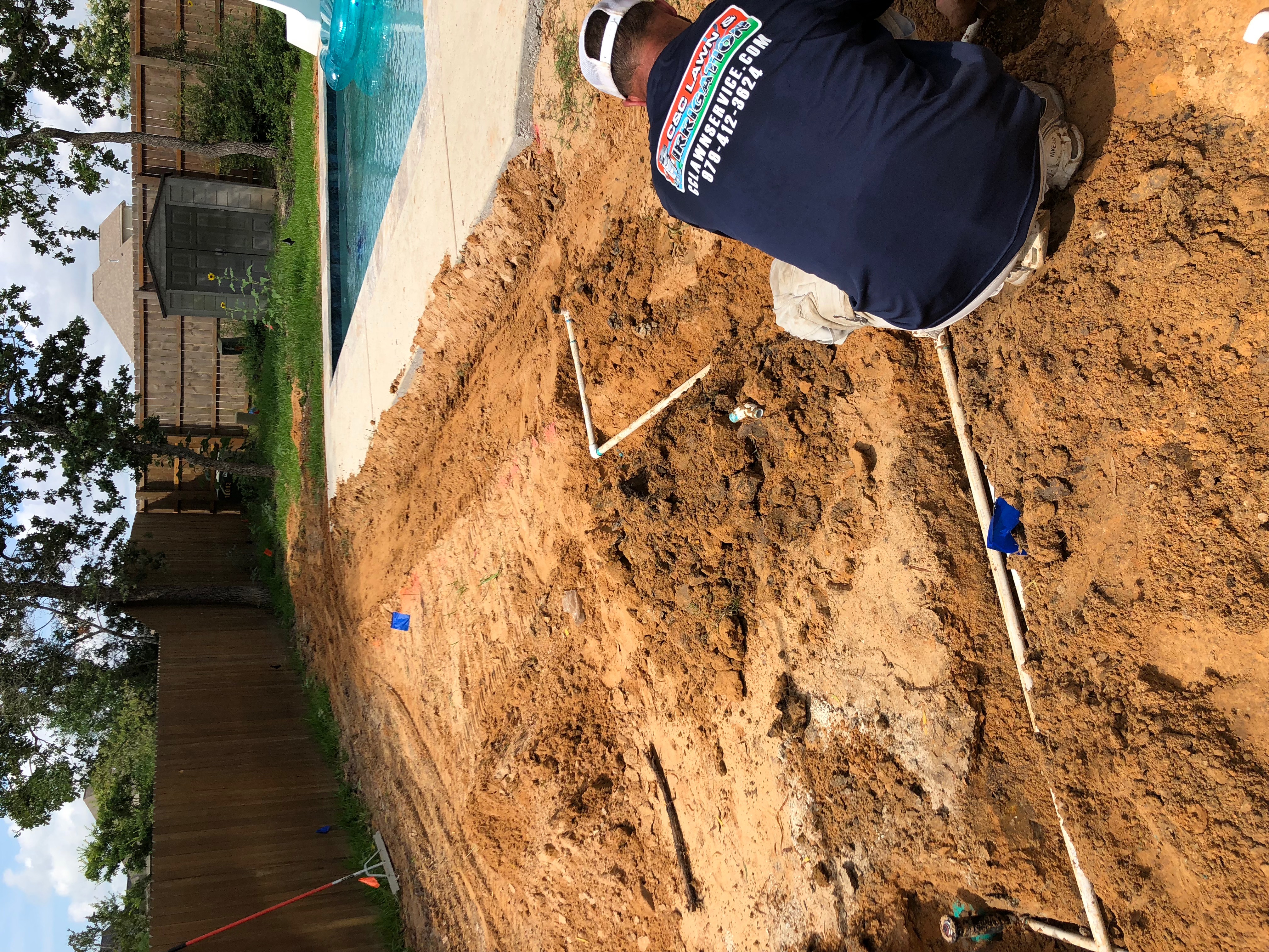 Irrigation trenching