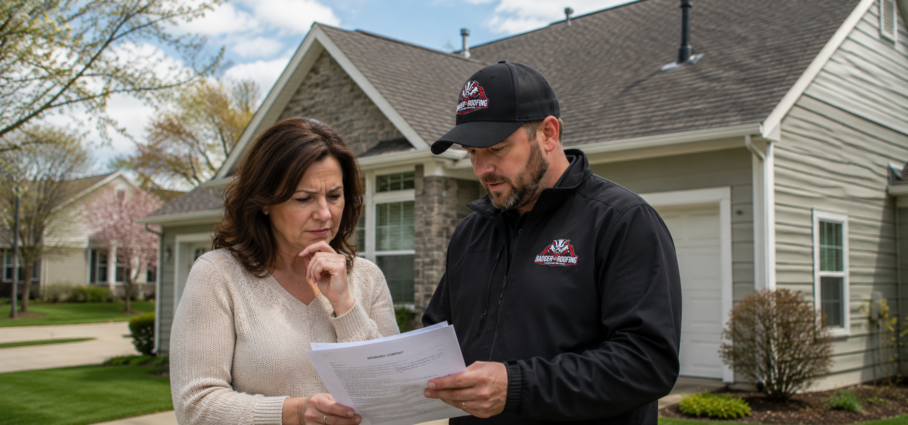 insurance claim scope review after adjuster visit Edgerton WI - Badger Roofing of Wisconsin