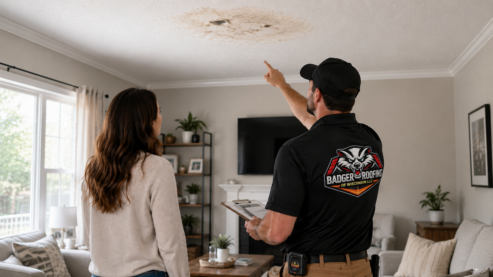 Roof repair Stoughton WI - leak repair roofing contractor Dane County - Badger Roofing of Wisconsin