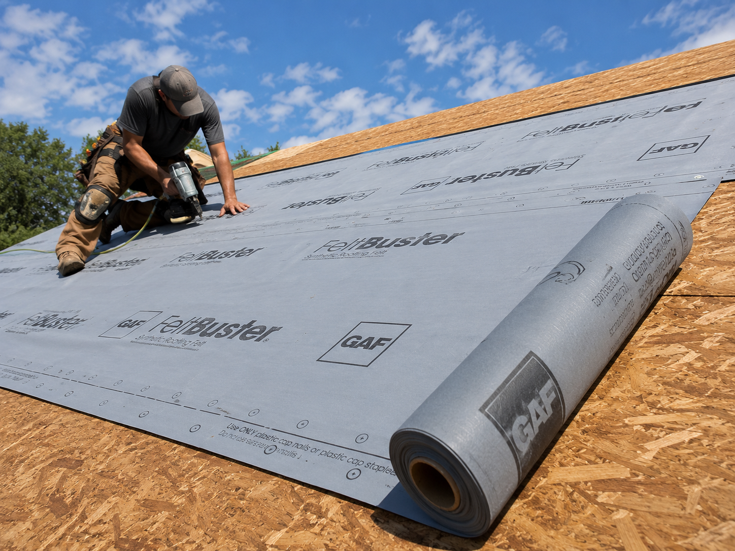 Synthetic underlayment installation Stoughton WI - Badger Roofing of Wisconsin