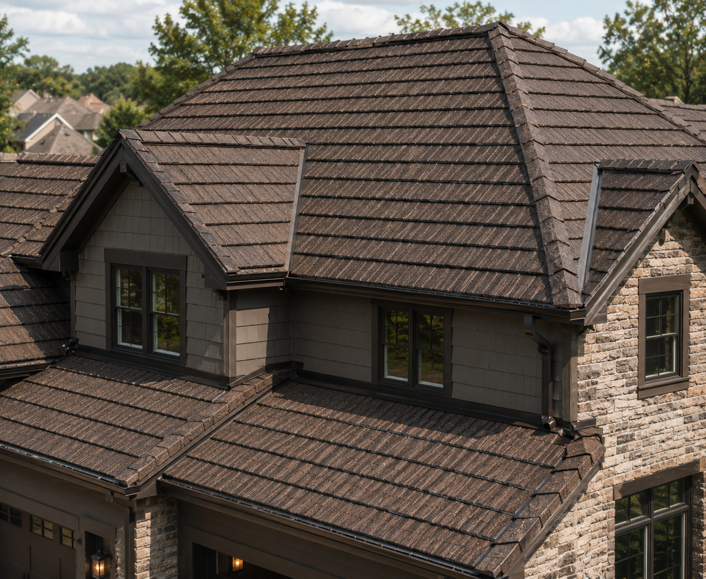 stone coated metal shake roofing Dane County WI | Badger Roofing of Wisconsin