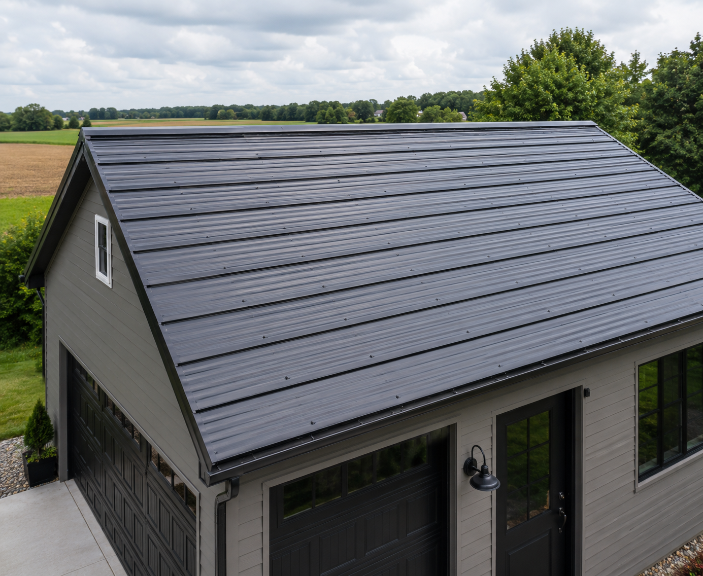 ribbed metal roofing panels Stoughton WI | Badger Roofing of Wisconsin