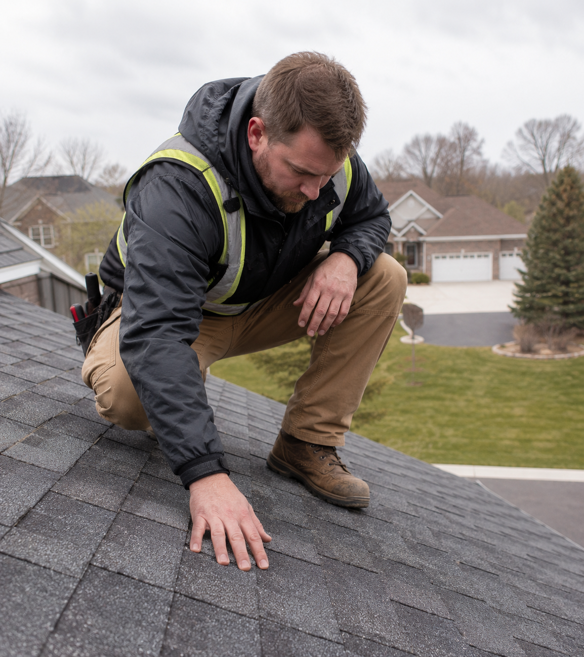 free hail roof inspection Stoughton WI | Badger Roofing of Wisconsin