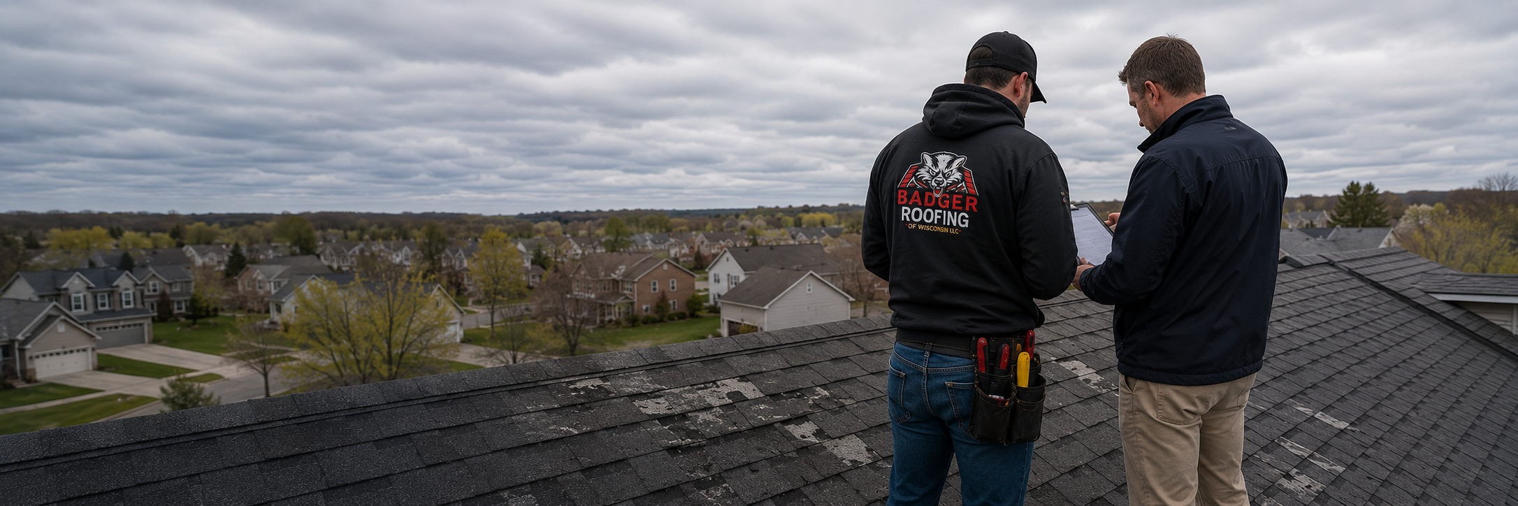 meet with insurance adjuster roof claim Stoughton WI - Badger Roofing of Wisconsin
