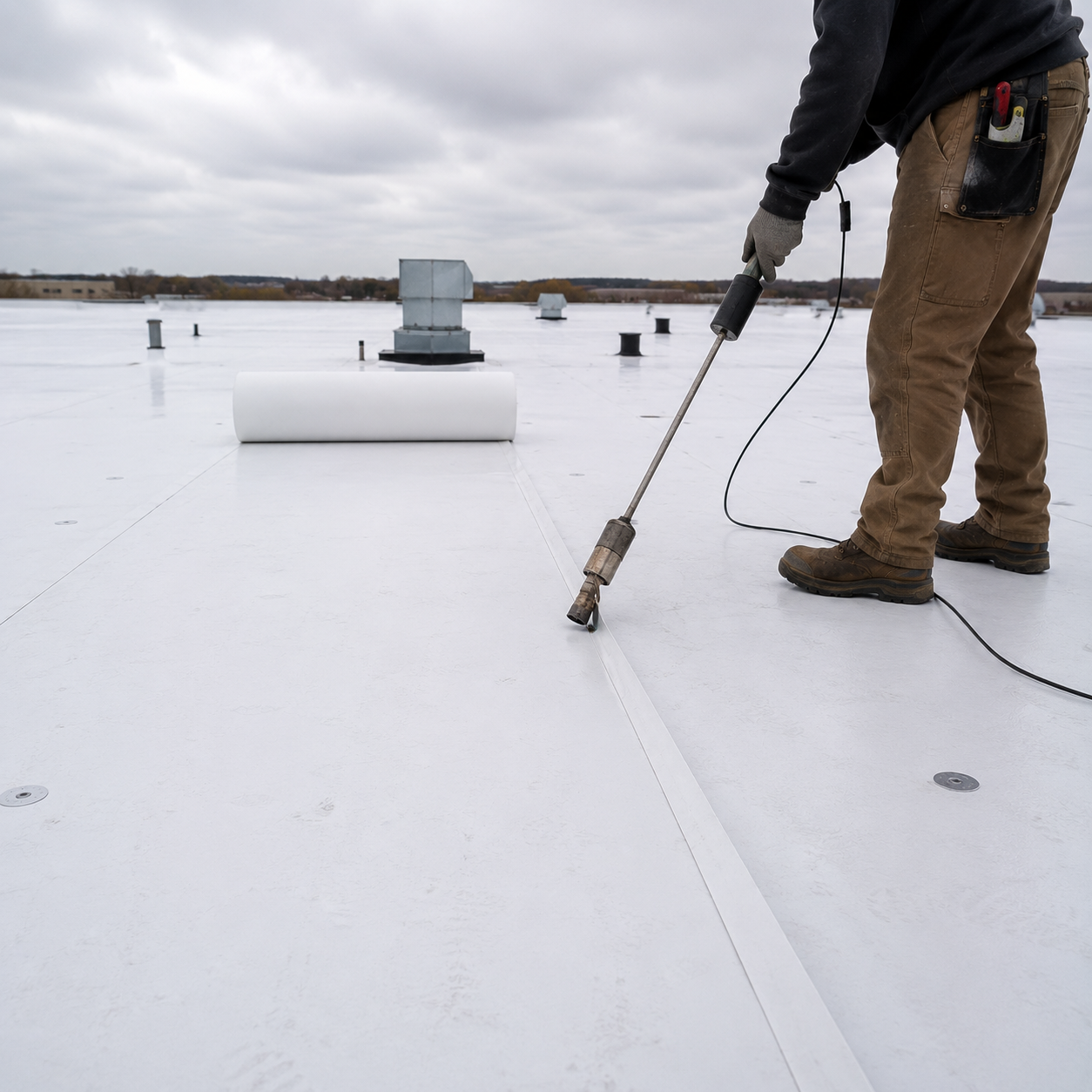 TPO membrane roofing Stoughton WI - Badger Roofing of Wisconsin