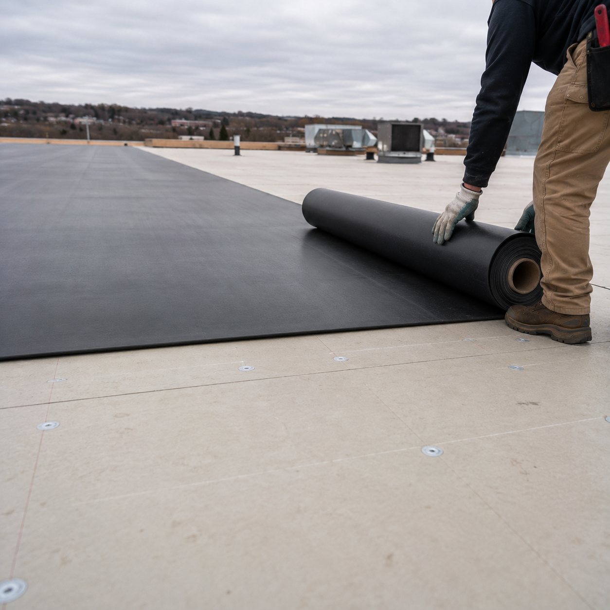 EPDM rubber roofing Dane County WI - Badger Roofing of Wisconsin