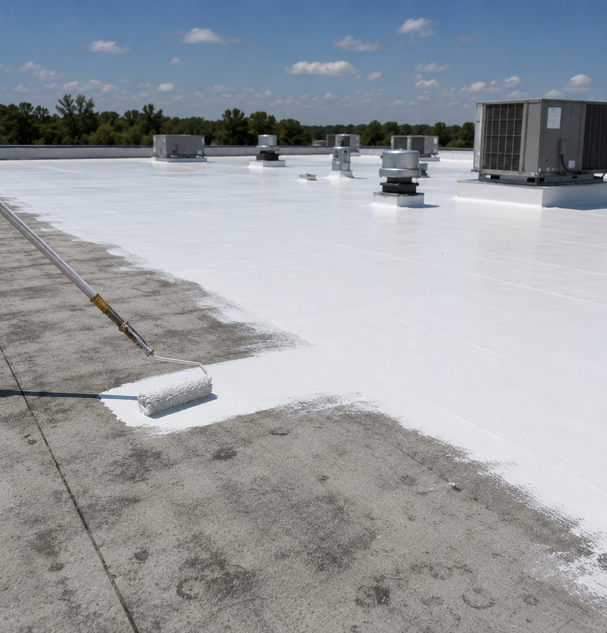 commercial roof coating restoration Stoughton WI - Badger Roofing of Wisconsin
