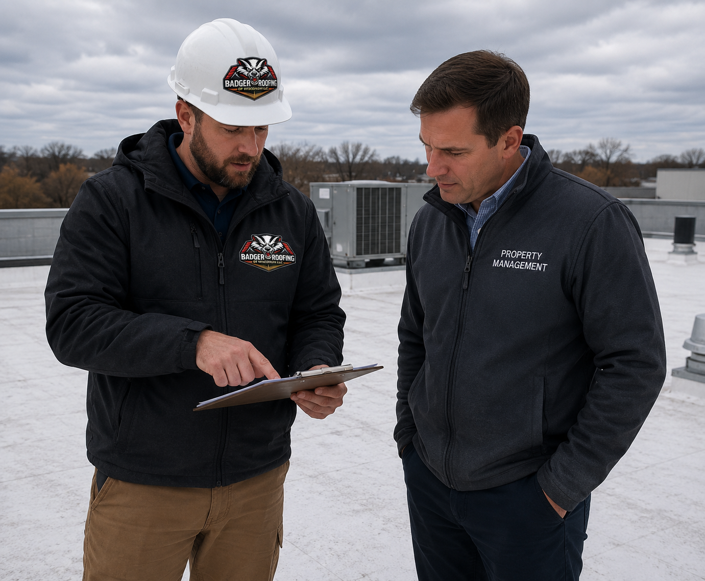 free commercial roof inspection Stoughton WI - Badger Roofing of Wisconsin
