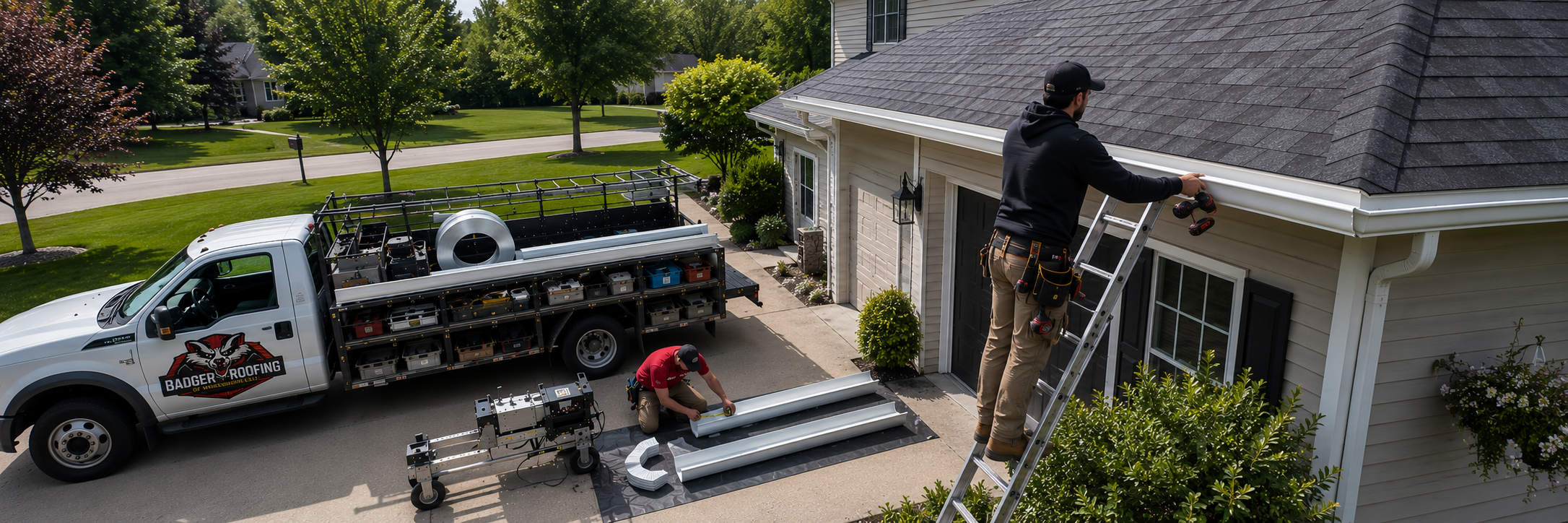 gutter installation Stoughton WI - Badger Roofing of Wisconsin