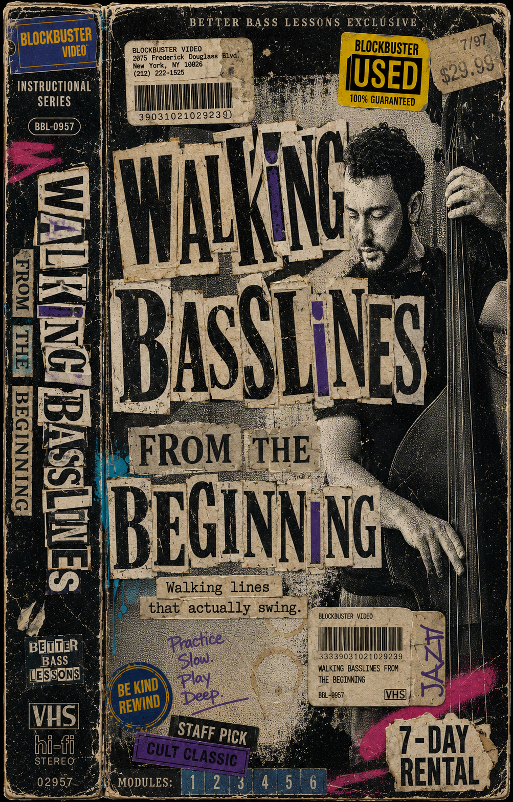 Walking Basslines on Upright Bass: from the Beginning — Cole Davis