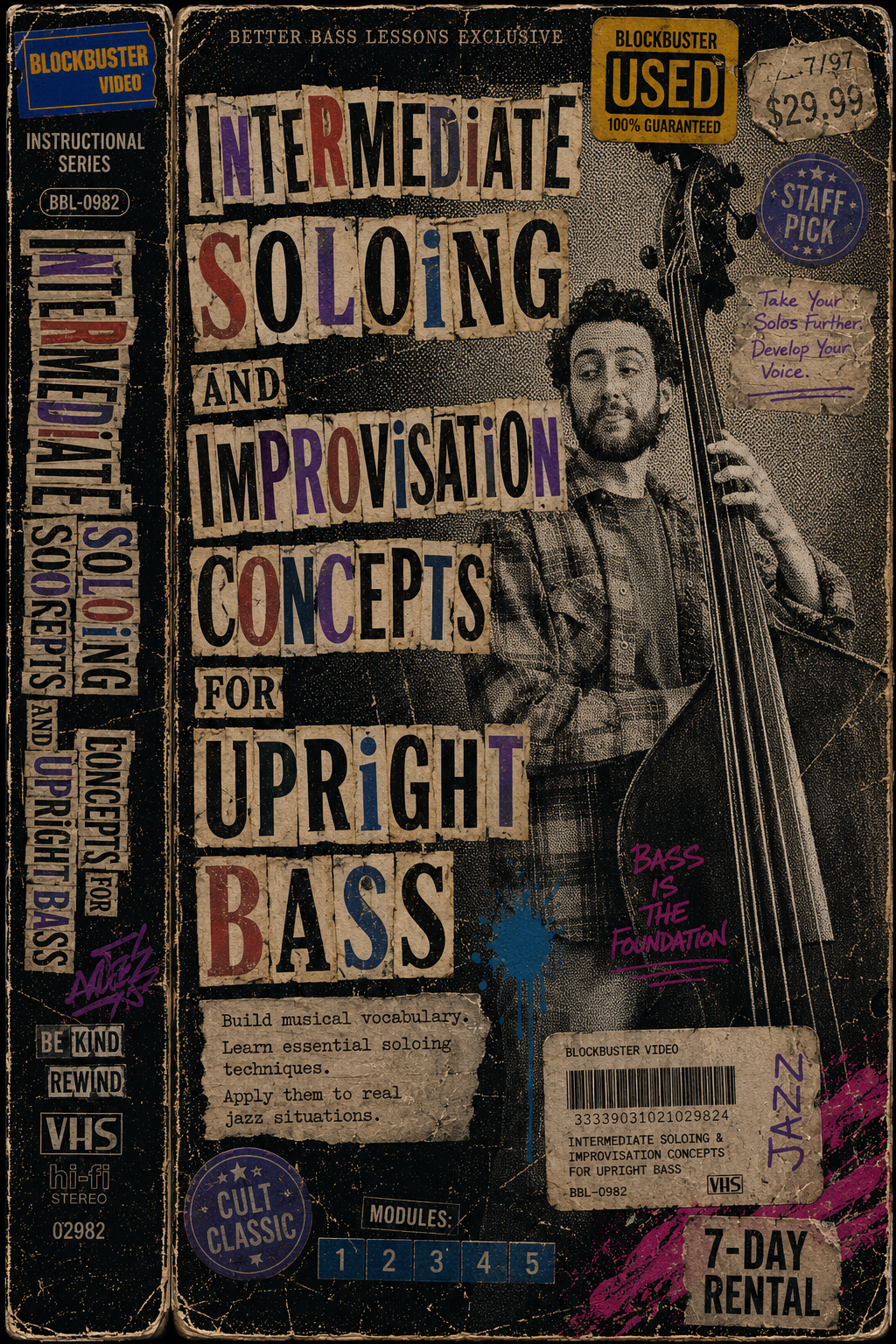 Intermediate Soloing and Improvisation Concepts for Upright Bass by Cole Davis