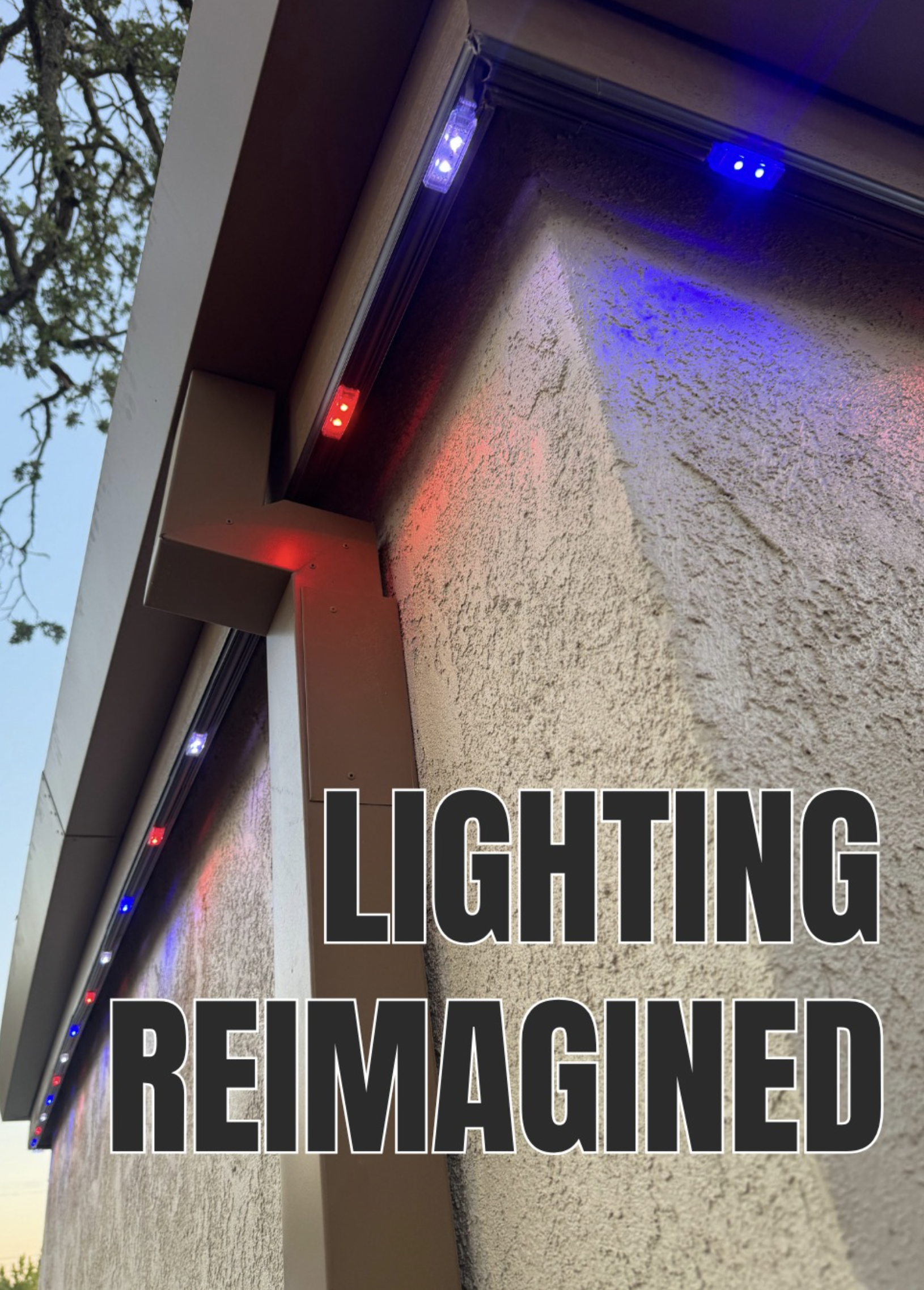 Close up of Minleon individually addressable LED bulb on permanent lighting track
