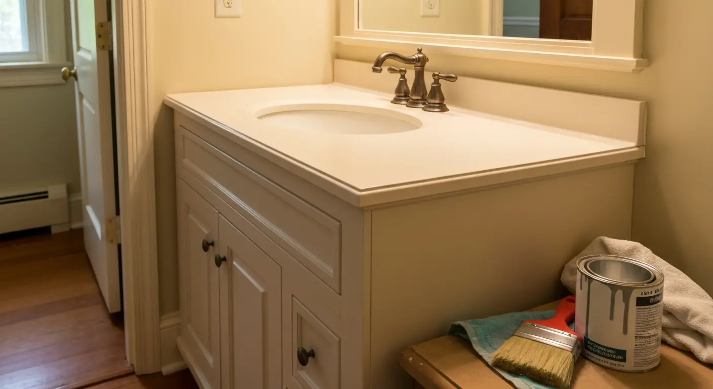 Bathroom vanity painting in Greensburg