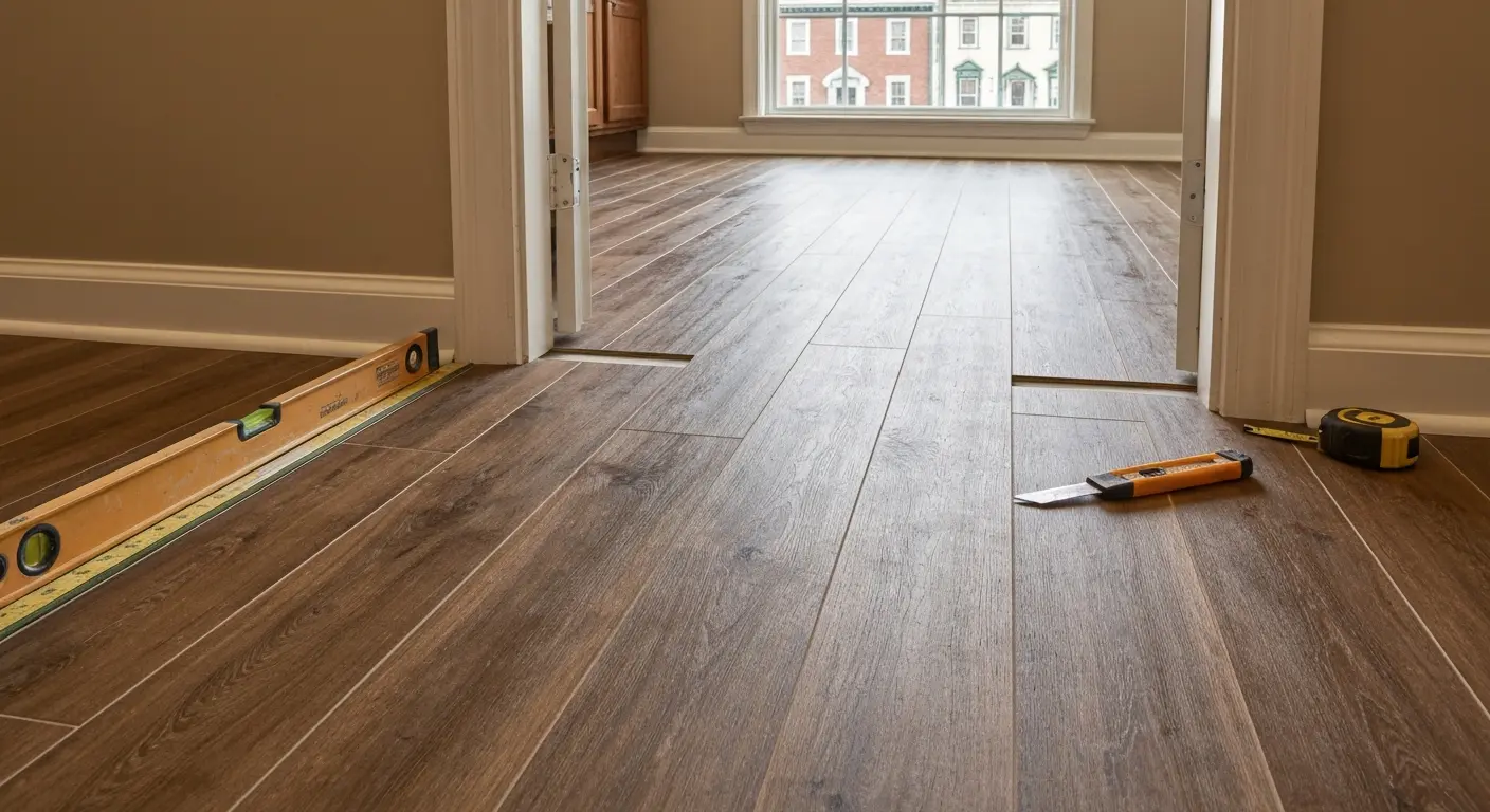 Luxury vinyl plank flooring