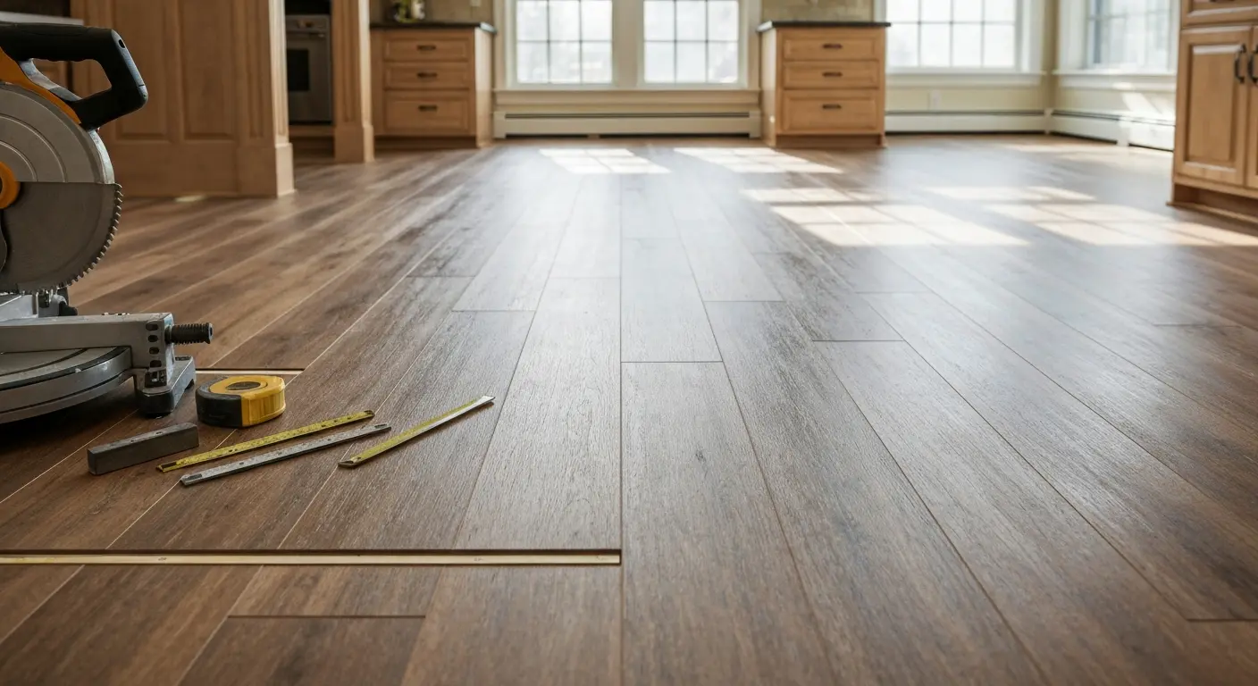 Vinyl plank flooring installation
