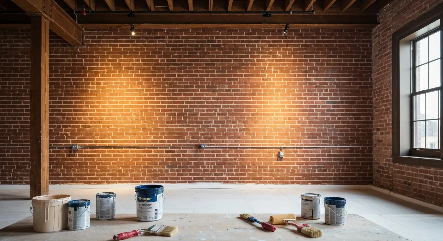 Interior painting in Strip District loft