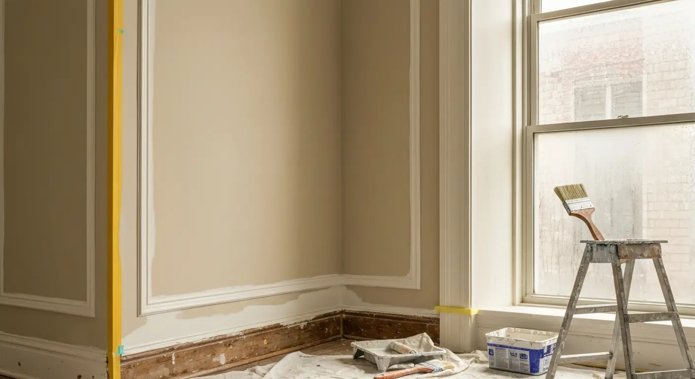Interior wall and trim painting