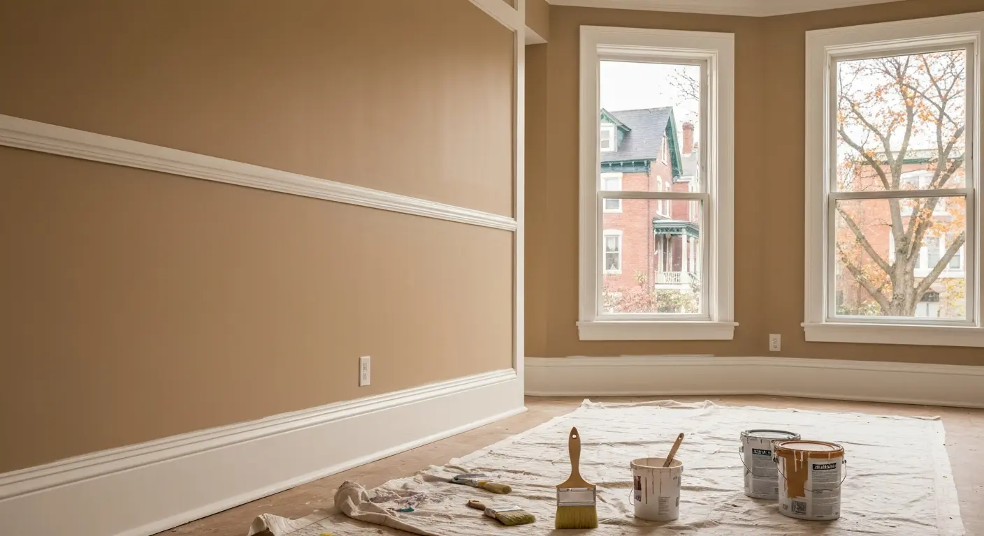Interior painting project in Latrobe home