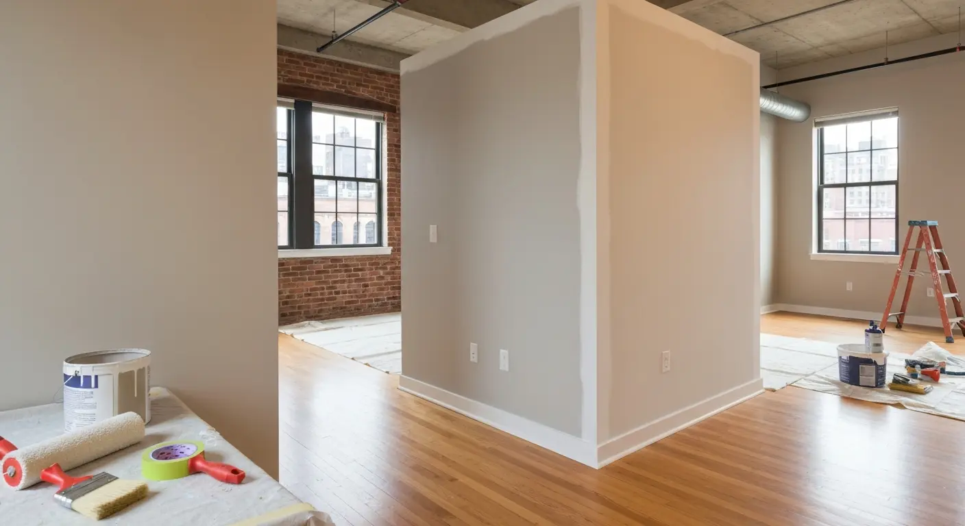 Interior painting in downtown pittsburgh condo