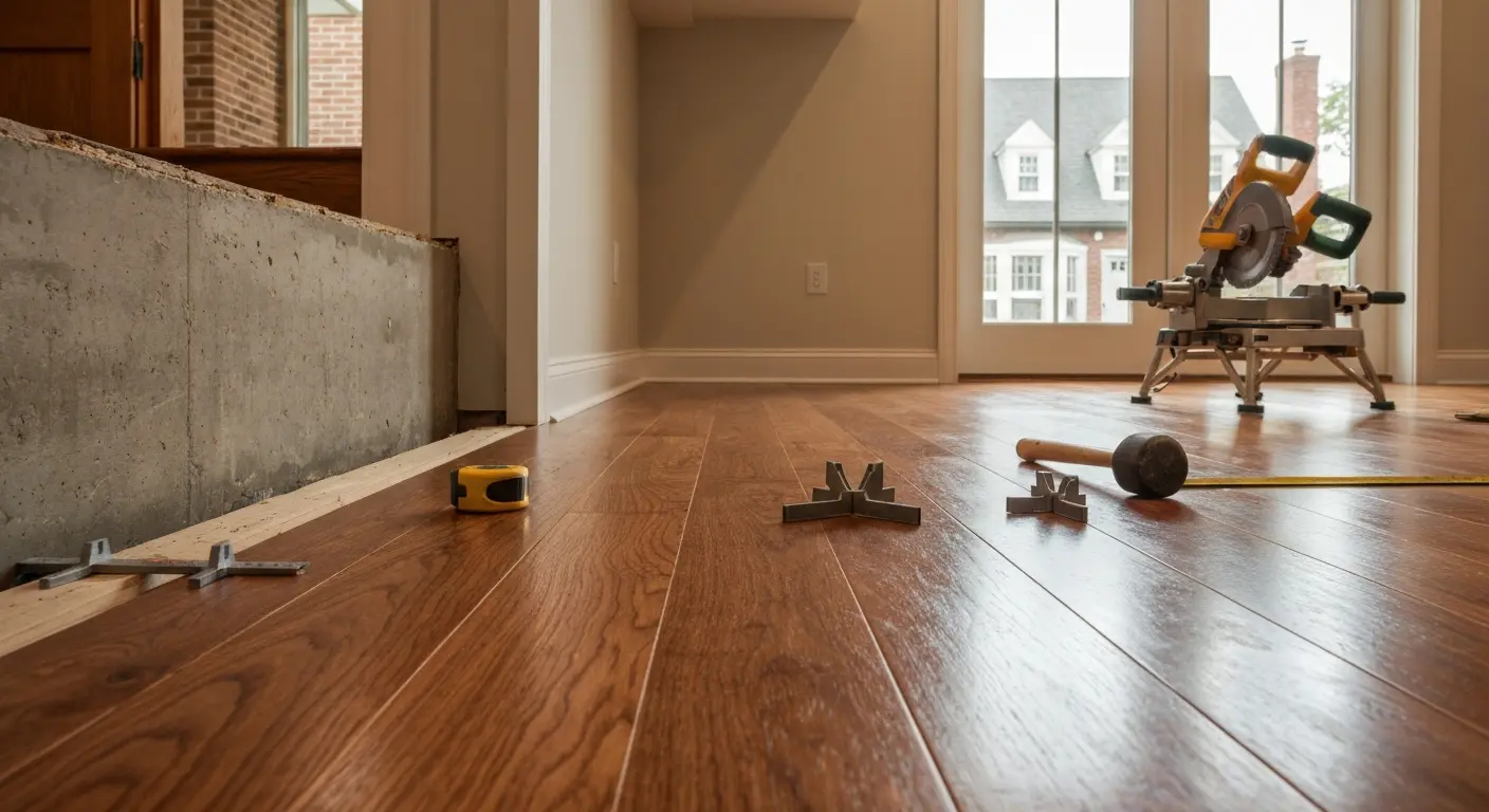 Engineered hardwood installation