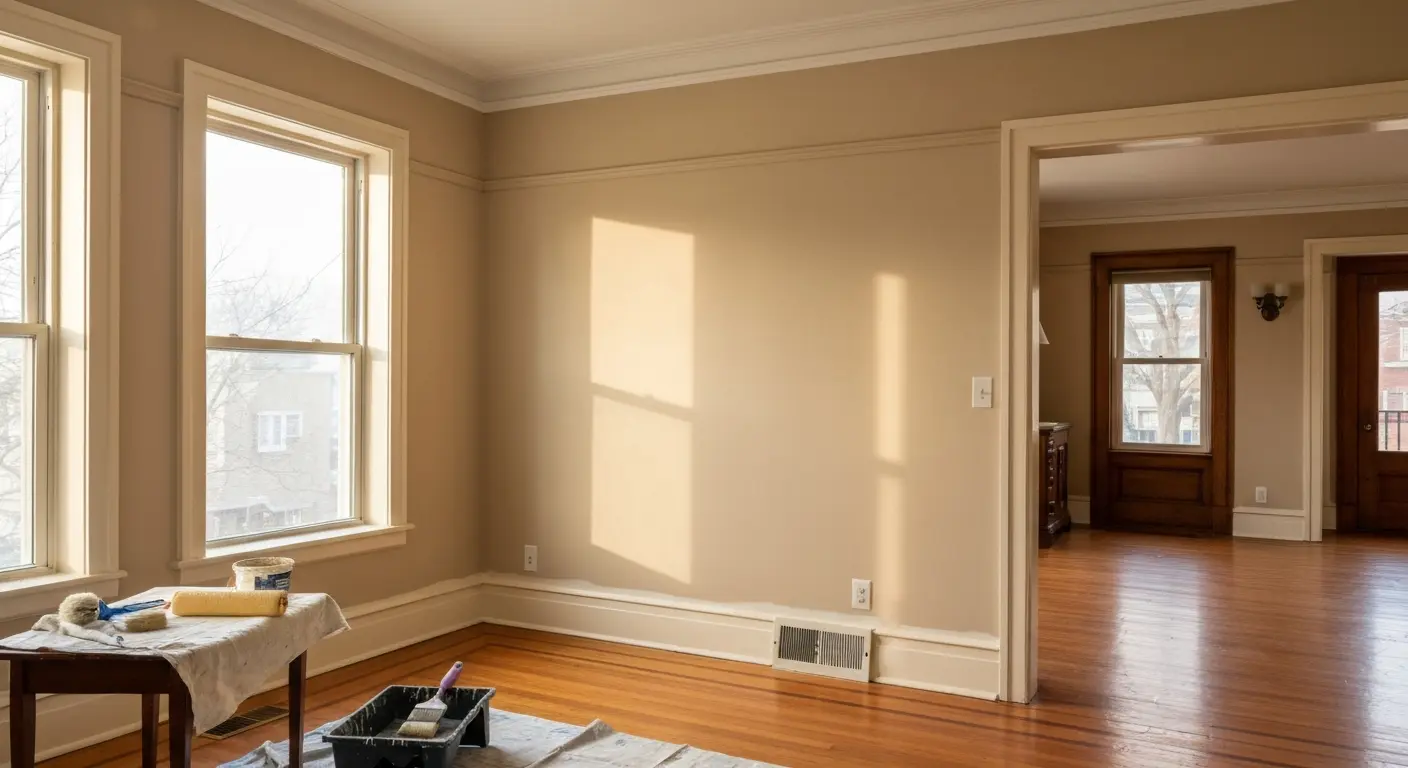 Interior painting in Connellsville home