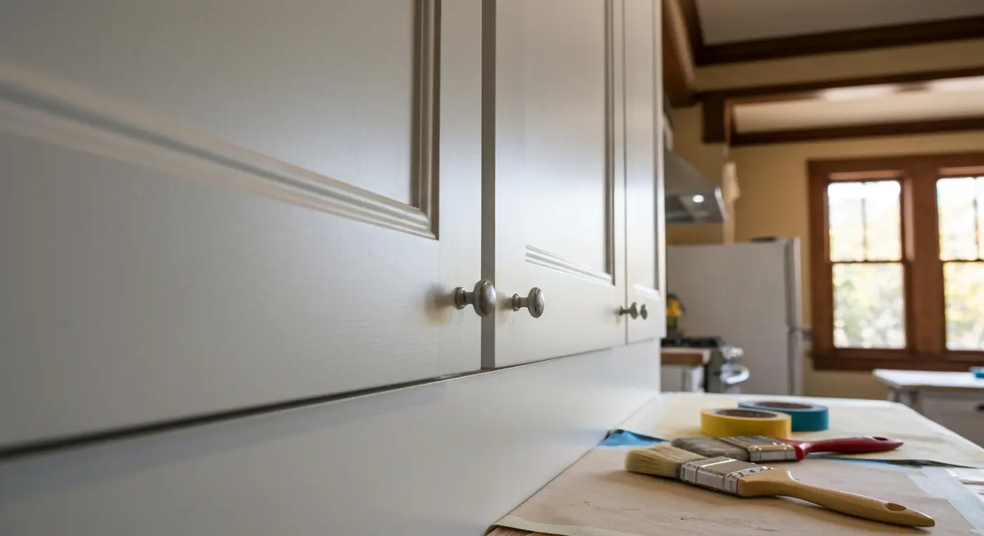 Cabinet painting and trim work