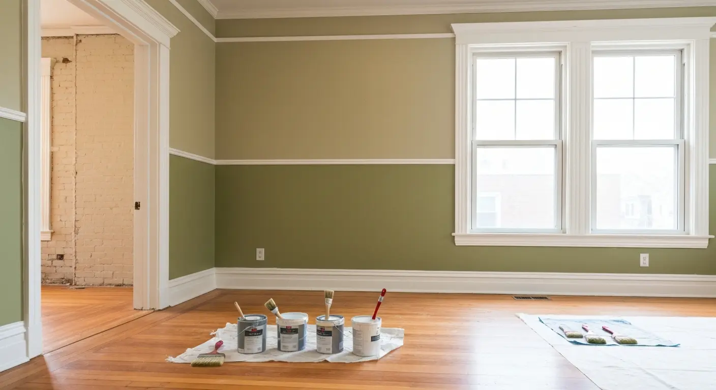 Interior painting in Uptown home