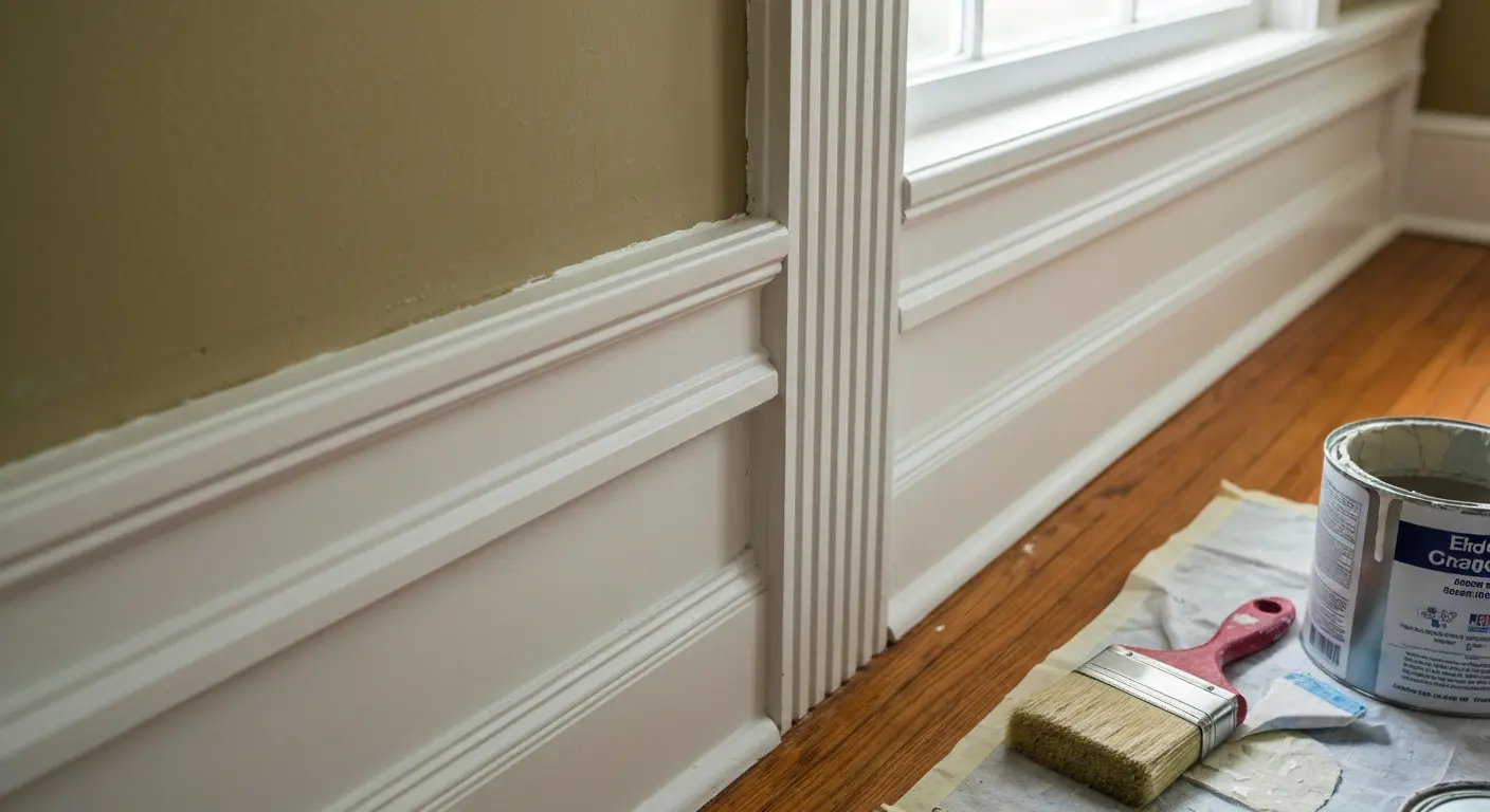 Painted interior trim and molding