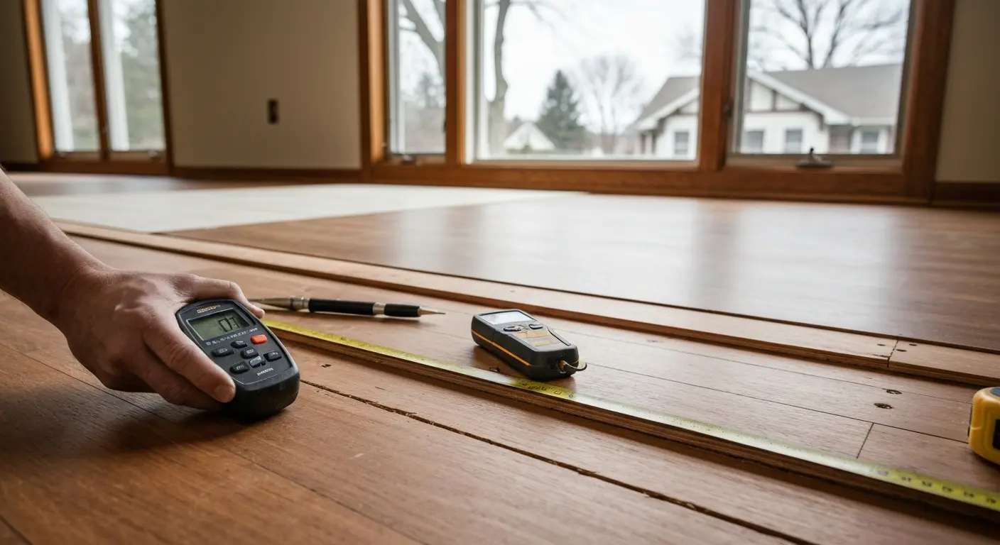 Subfloor moisture testing