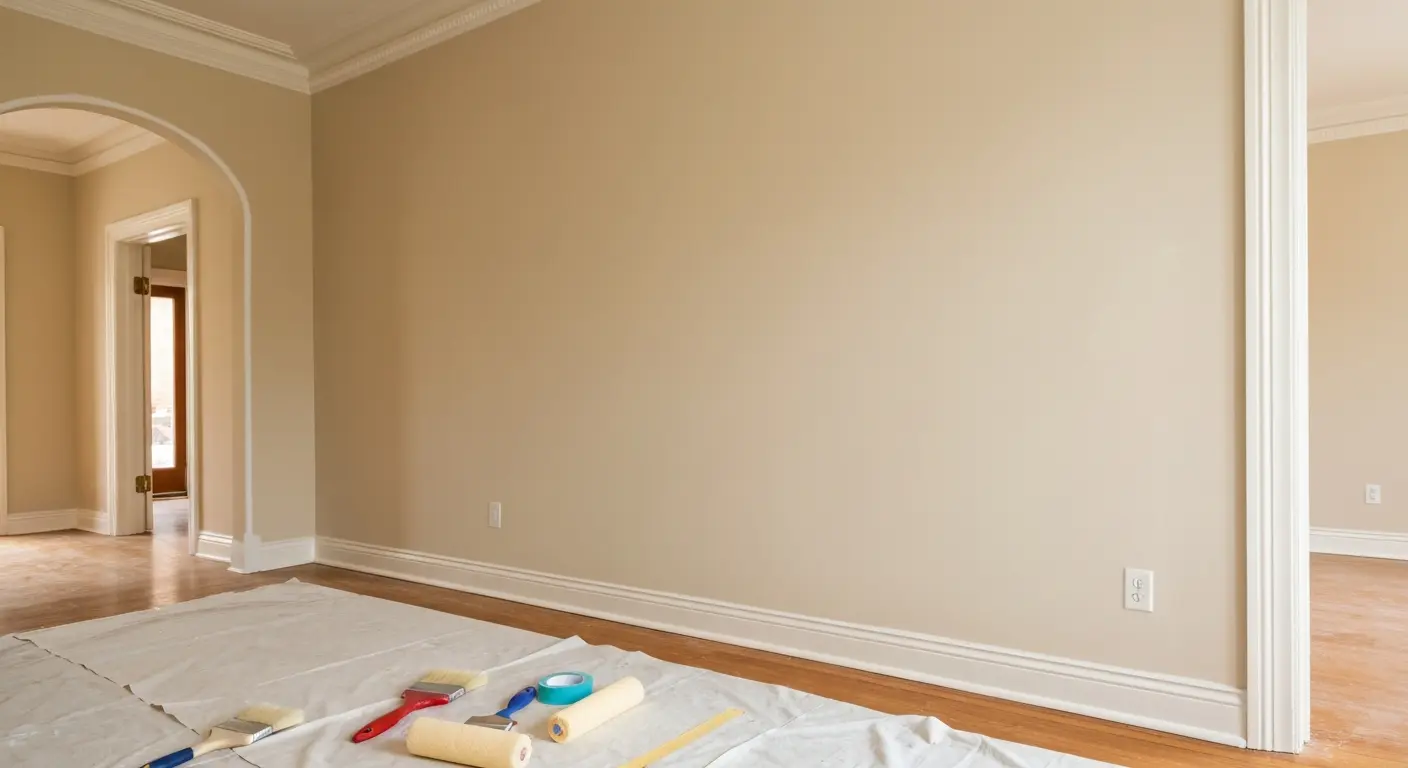 Interior painting in East End home