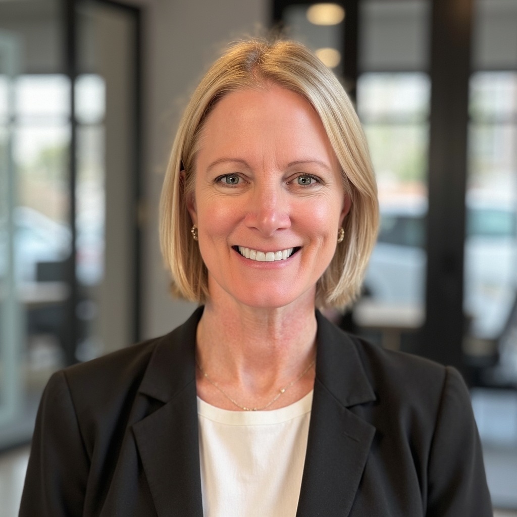 Dr. Julie Swett, Practice Lead, in a dark blazer