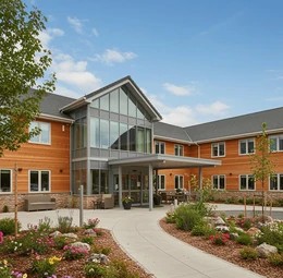 Exterior of an accessible home or shared living setting