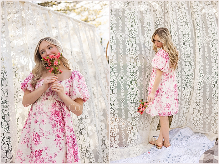 sweet sixteen portraits with lace background and flowers sweet sixteen portraits with lace background and flowers