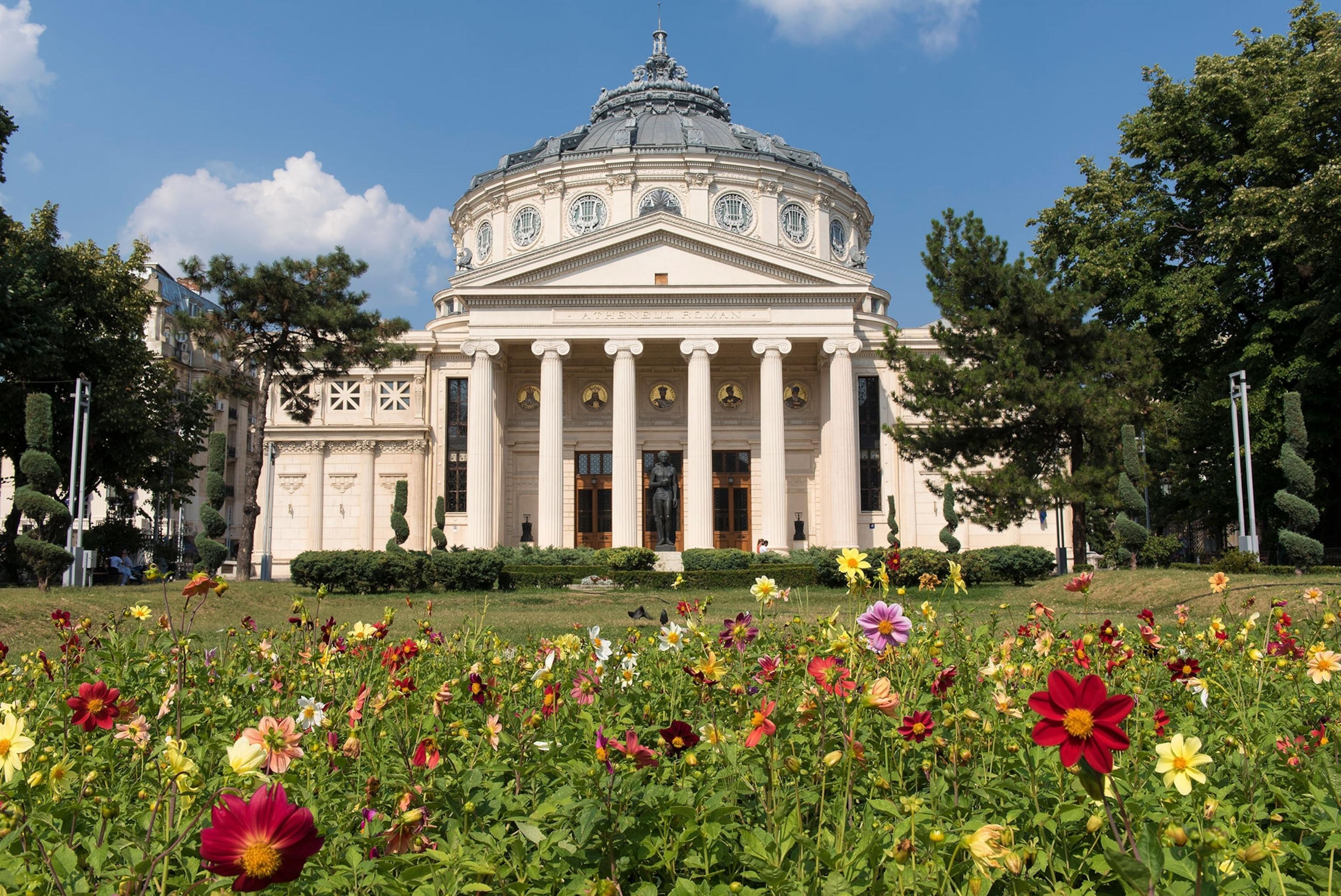 Historic Bucharest architecture and city detail
