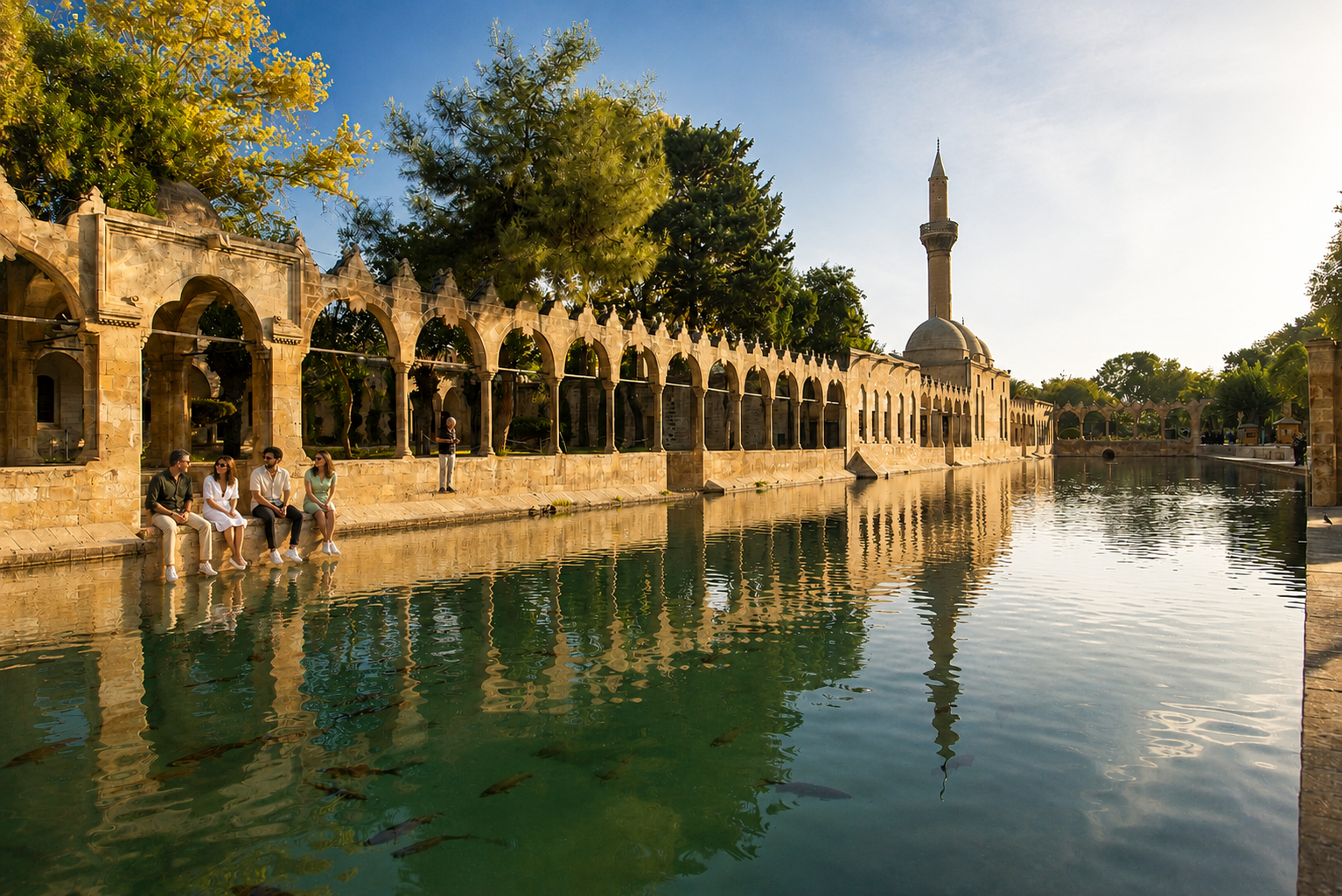 Balıklıgöl, the Pool of Abraham, in Şanlıurfa