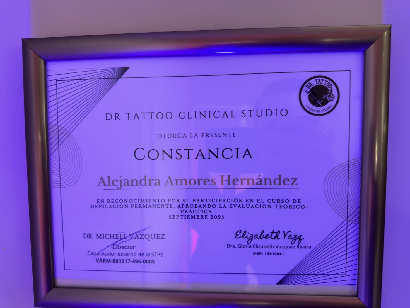 Constancia Depilación Permanente